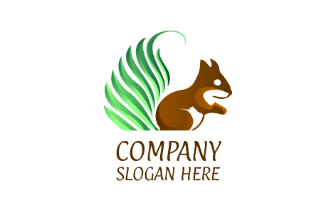 Elegant Squirrel Mascot Logo