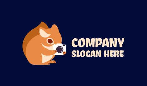 Photography Lover Squirrel Logo