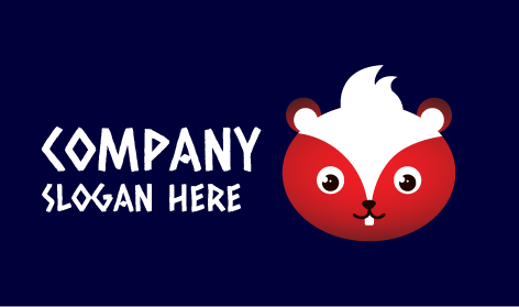 White Hair Squirrel Logo