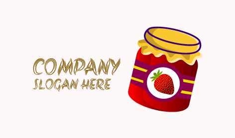 Logo Selai Buah Stroberi Yang Lezat