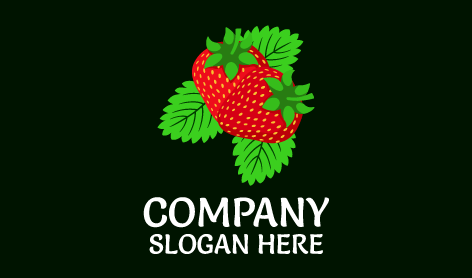 Logotipo De Fresa Fresca De Temporada