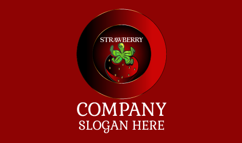 Muhteşem Kırmızı Çilek Logosu