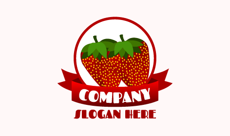 Logo Toko Stroberi Premium