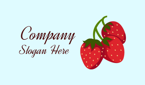 Logotipo De Ramita De Fresa Picante