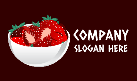 Beyaz Kase Çilek Logosu