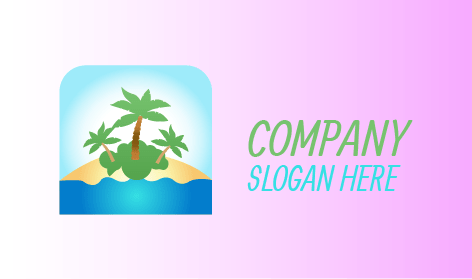 Logo Musim Panas Pulau Terpencil