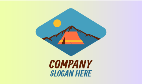 Logo Für Sommercampingausflug In Die Berge