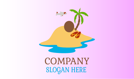 Logo Musim Panas Area Pasir