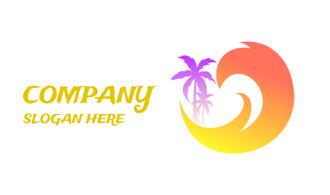 Logotipo De Verano Colorido Y Elegante