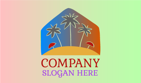 Logotipo De Casa De Playa De Verano