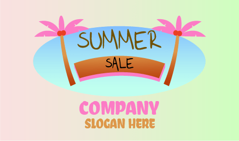 Banner Con Logotipo De Descuento Especial De Verano