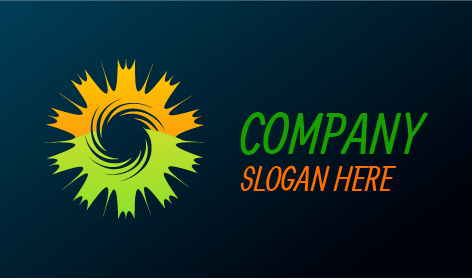 Abstraktes Buntes Sonnen Logo