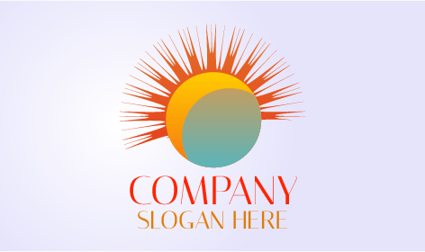 Abstraktes Design Sonnen Logo