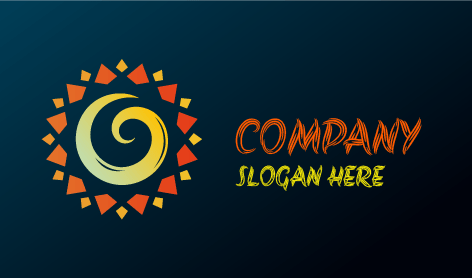 Kompliziertes Sonnen Logo