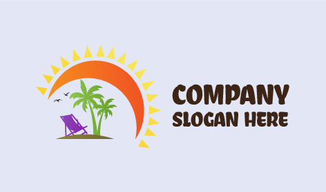 Orange Half Sun Logo