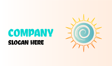 Strahlendes Sonnen Logo