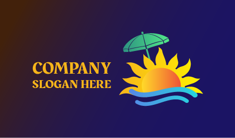 Schwimmendes Helles Sonnenlogo