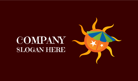 Regenschirm Schatten Sonne Logo