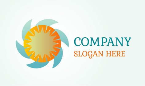 Windmühlen Design Sonnen Logo