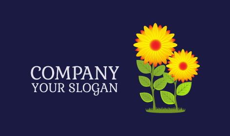Göz Alıcı Sarı Ayçiçeği Logosu
