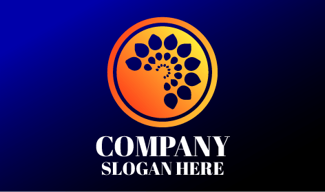 Logo Floral De Tournesol En Germination