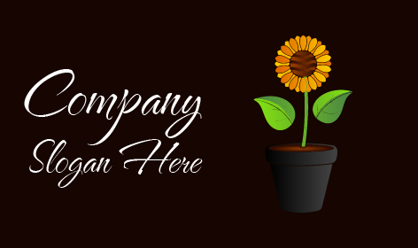 Saksı Bitkisi Ayçiçeği Logosu