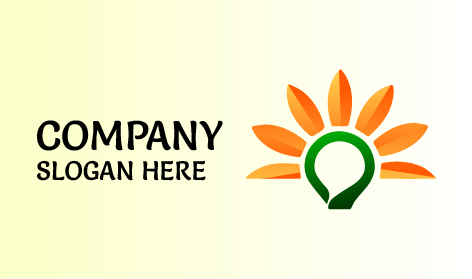 Logo De Tournesol À Sept Pétales