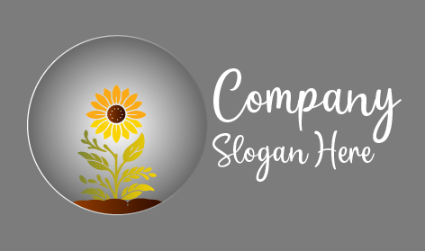 İlkbahar Ayçiçeği Sanat Logosu