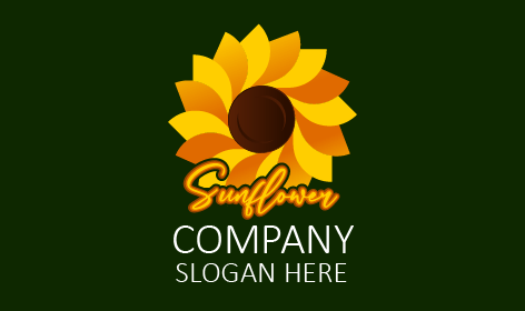 Dönen Desenli Ayçiçeği Logosu