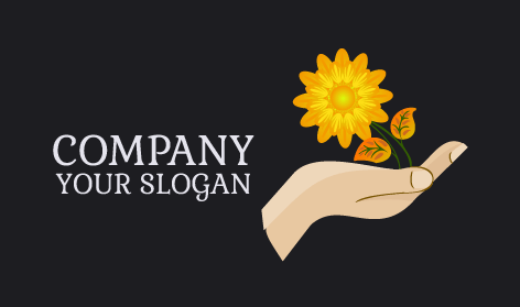 Sarı Ayçiçeği El Logosu