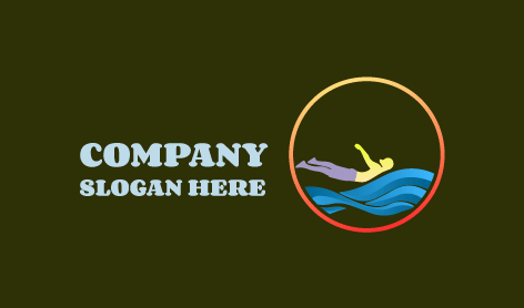 Logo Teknik Renang Gaya Punggung