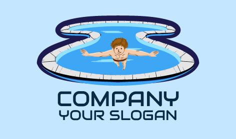 Logo Kolam Renang Besar Yang Bersih
