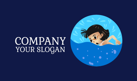 Logo Renang Anak Perempuan