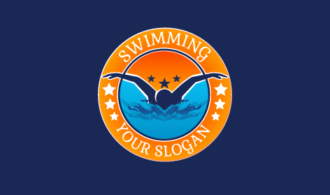 Logo Renang Berbintang Oranye