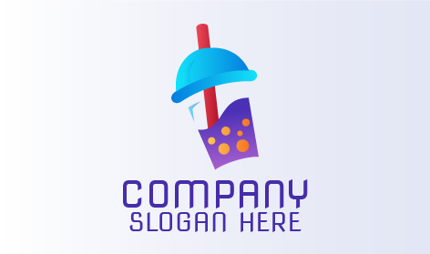 Blue Sipper Boba Tea Logo