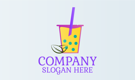 Logotipo Do Chá De Bolha