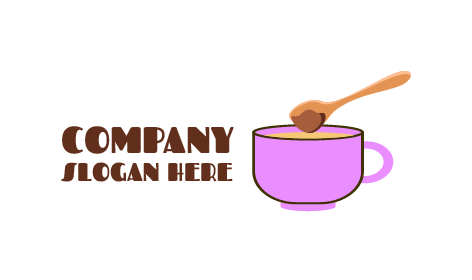 Logotipo De Chá De Cacau Em Pó