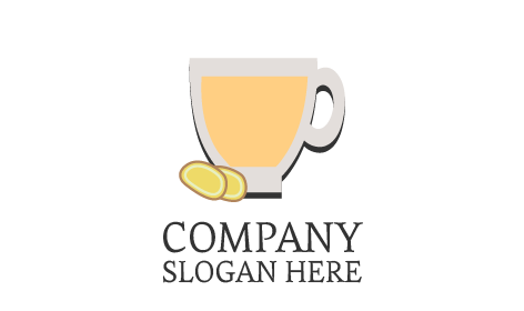 Logotipo Do Chá De Gengibre Desintoxicante