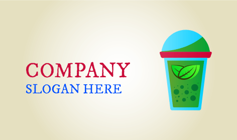 Logotipo De Chá Verde Mentolado