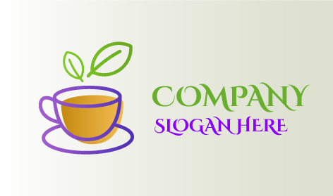 Logo Del Tè Verde Naturale
