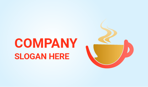 Logotipo De Chá Rosa Fumegante