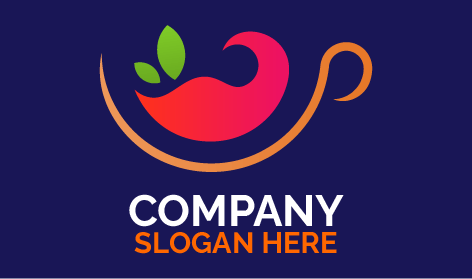 Espirrando Logotipo De Chá Vermelho