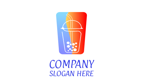 White Bubble Tea Logo