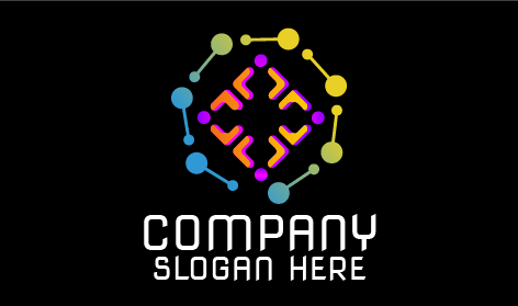 Logo De La Technologie Kaléidoscope Lumineux