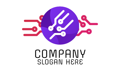 Logotipo De Tecnologia De Circuitos De Chip