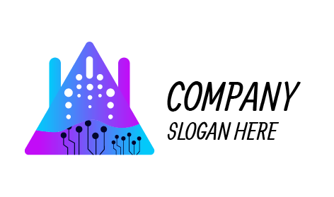 Triangle Circuit Board Technology Logo