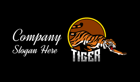 Angry Roaring Tiger Logo