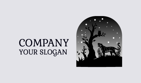 Dark Themed Tiger Logo