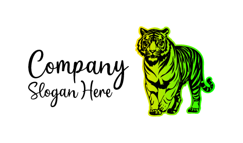Dazzling Green Tiger Logo