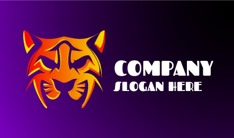 Logotipo Do Tigre Loiro Ardente